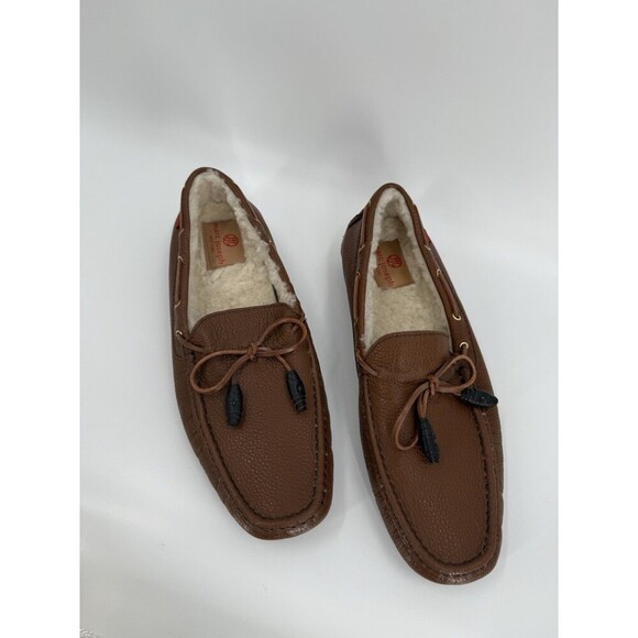 Marc Joseph New York Rockefeller Brown Moccasin Leather Sheep Fur Lined EU 43.5 main image 12